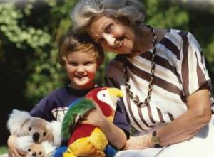 Grandmother and grandson