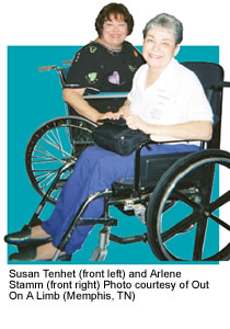 Photo of Susan Tenhet (front left) and Ariene Stamm (front right)